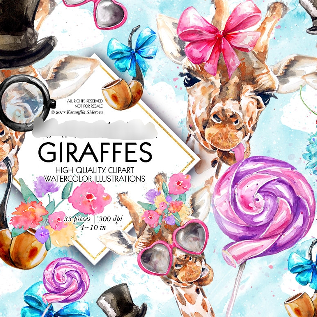 Kit Digital Girafas  1