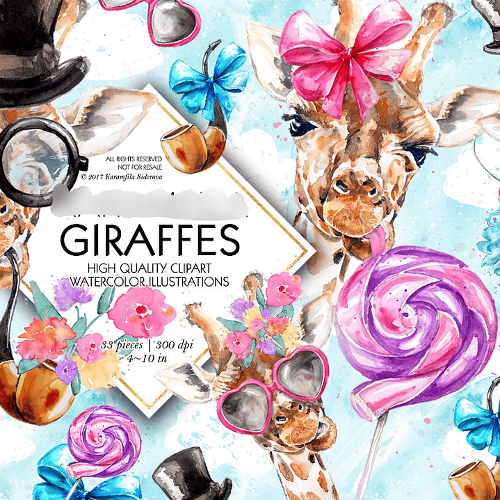 Kit Digital Girafas  1