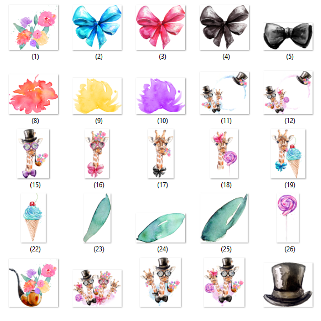 Kit Digital Girafas  2