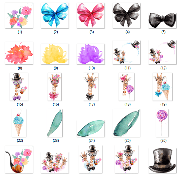 Kit Digital Girafas  2