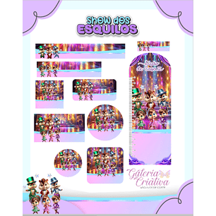 Arquivo Etiqueta Escolar Show dos Esquilos 