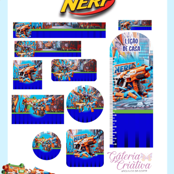 Arquivo Etiqueta Escolar Nerf  1
