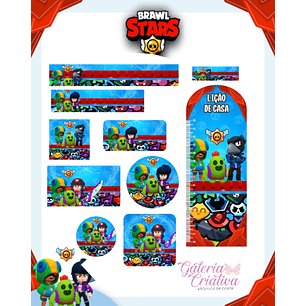 Arquivo Etiqueta Escolar Brawl Stars 