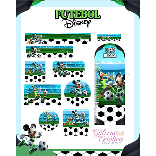 Arquivo Etiqueta Escolar Futebol Disney 