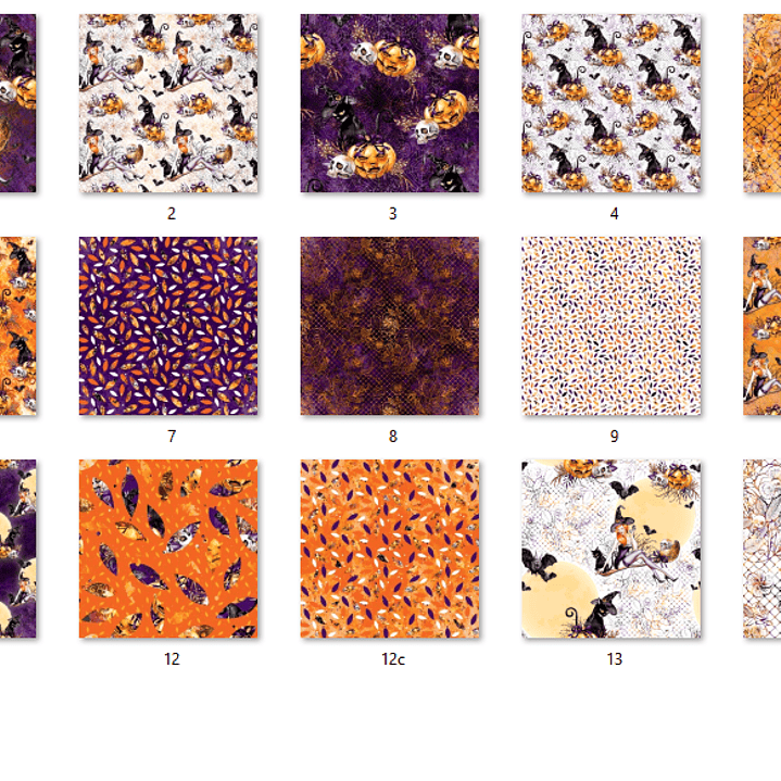 Kit Digital Papéis Halloween  2