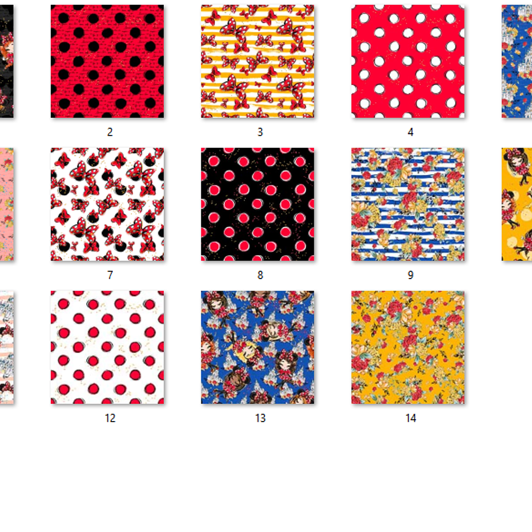 Kit Digital Papéis Minnie  2