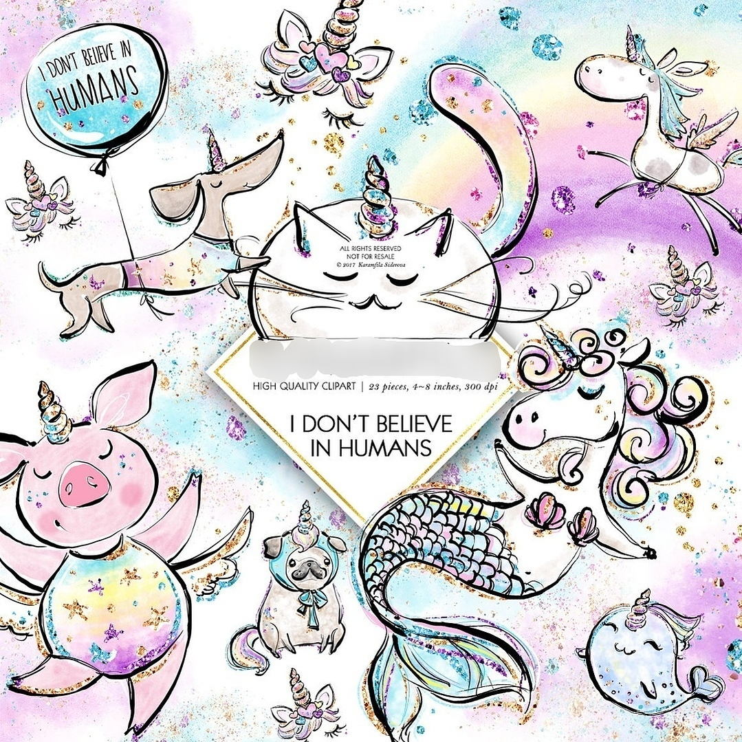 Kit Digital Animais Mágicos  1