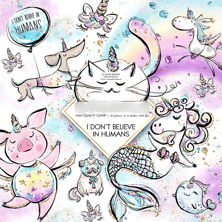 Kit Digital Animais Mágicos  1