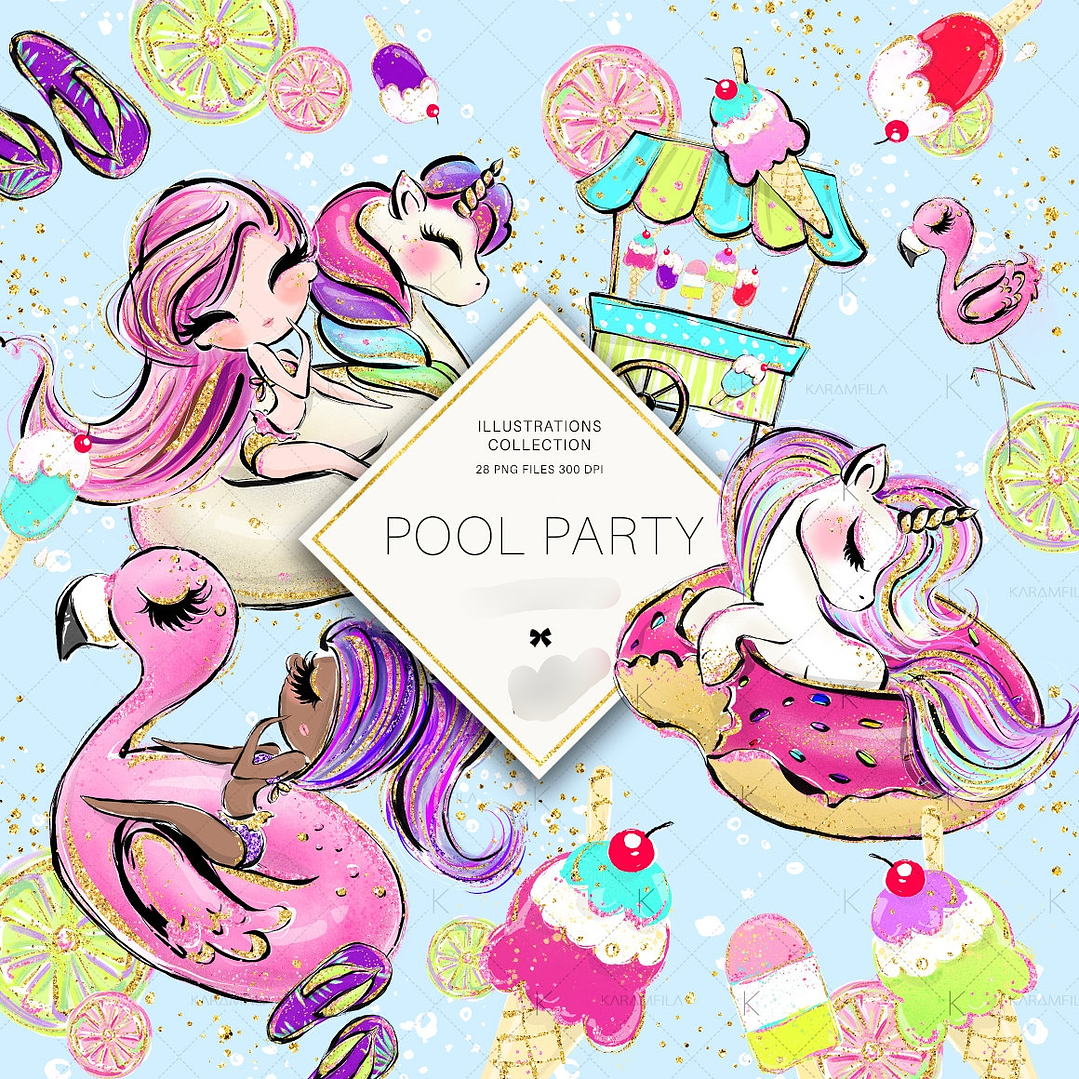 Kit Digital Pool Party  1