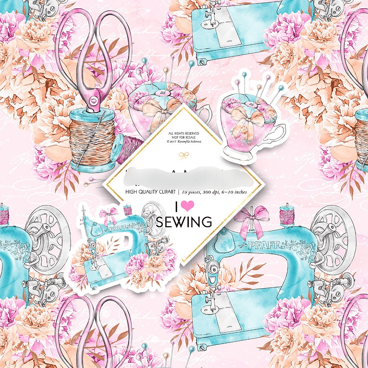 Kit Digital Amo Costura  1