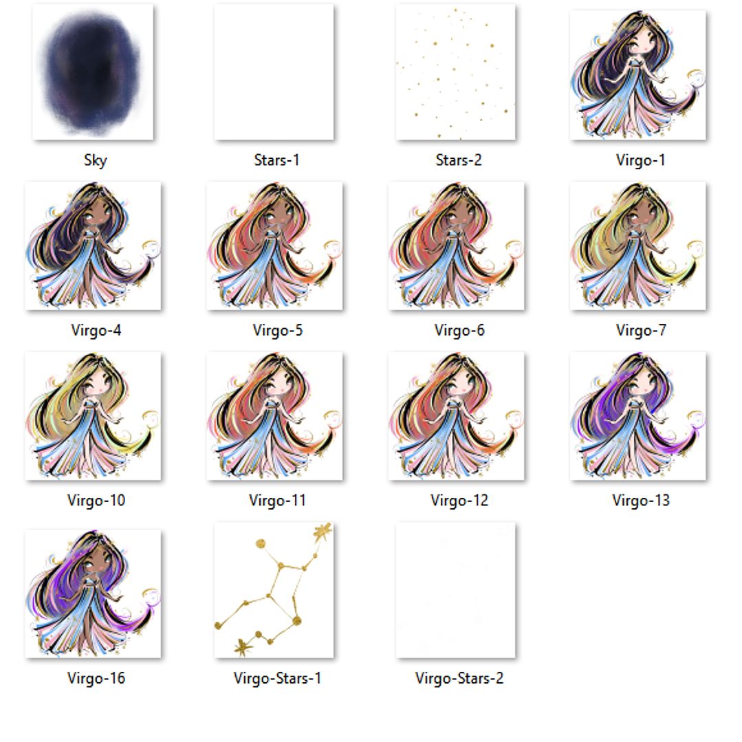 Kit Digital Zodíaco  6