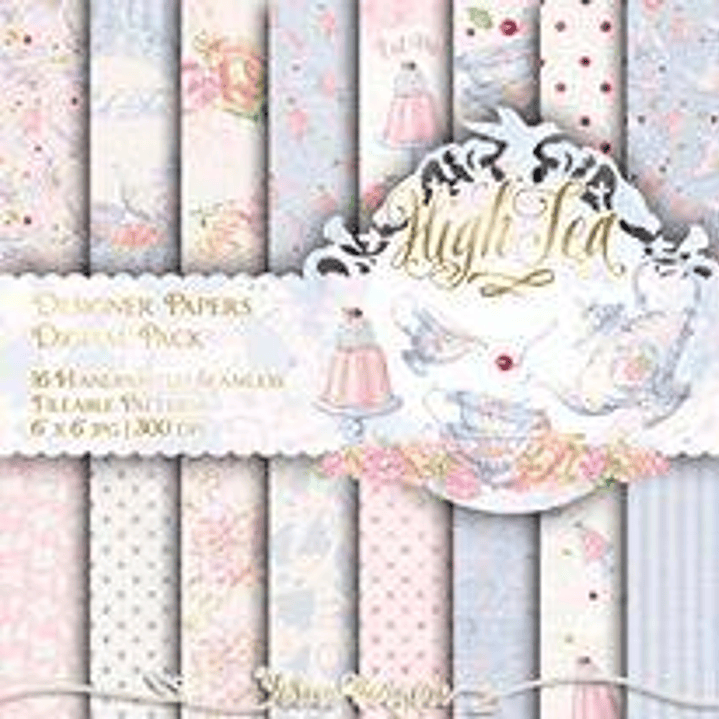 Kit Digital Papéis Chá da Tarde  1