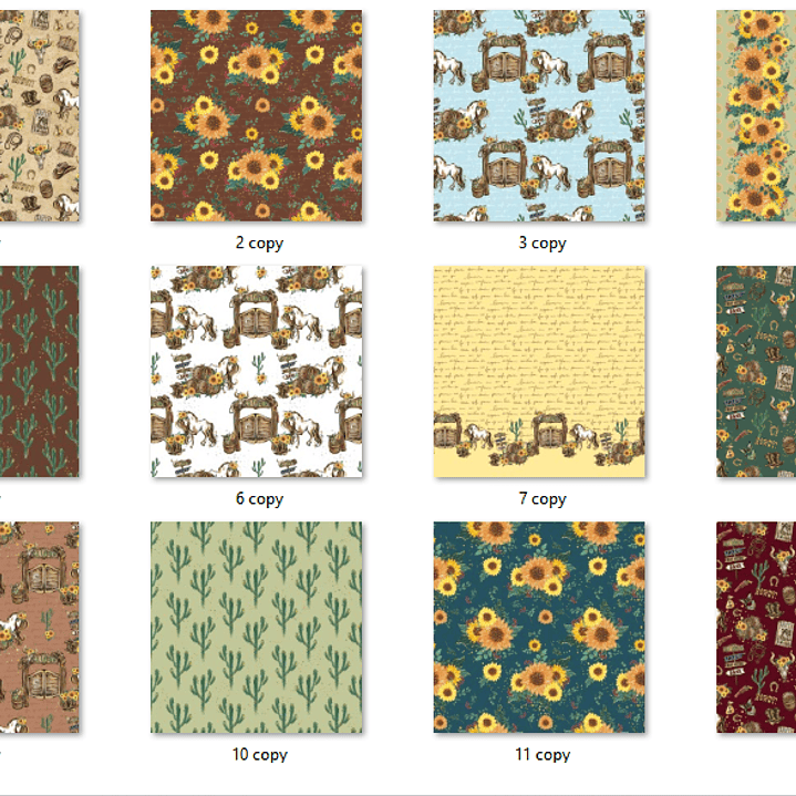 Kit Digital Papéis Sertão Girassóis  2