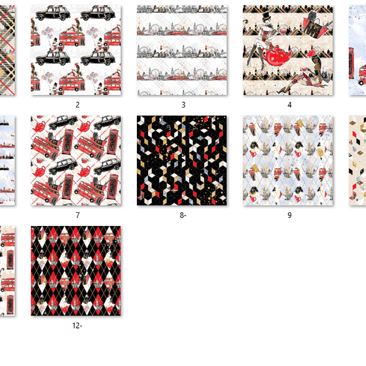 Kit Digital Papéis Viagem a Londres  2