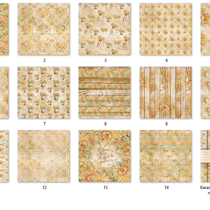 Kit Digital Papéis Solo e Flores 10  2