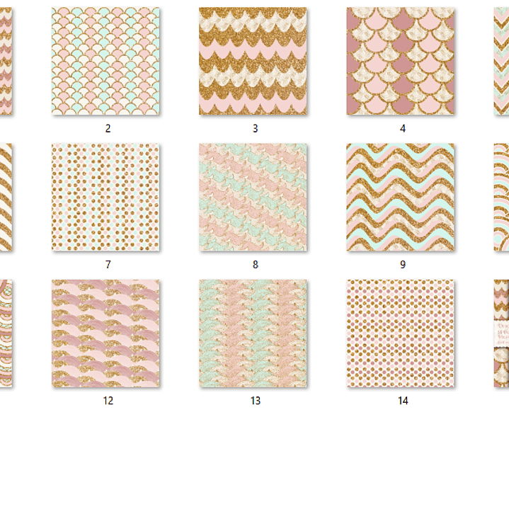 Kit Digital Papéis Brilho Summer  2