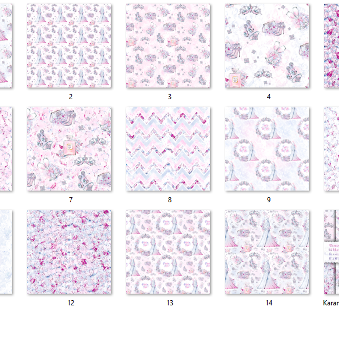 Kit Digital Papéis Princesa Noiva  2