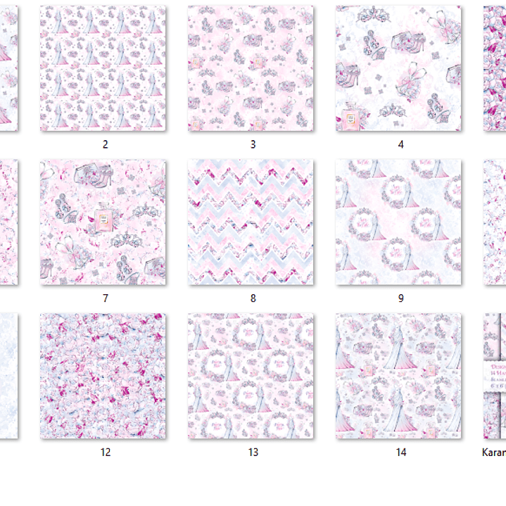 Kit Digital Papéis Princesa Noiva  2