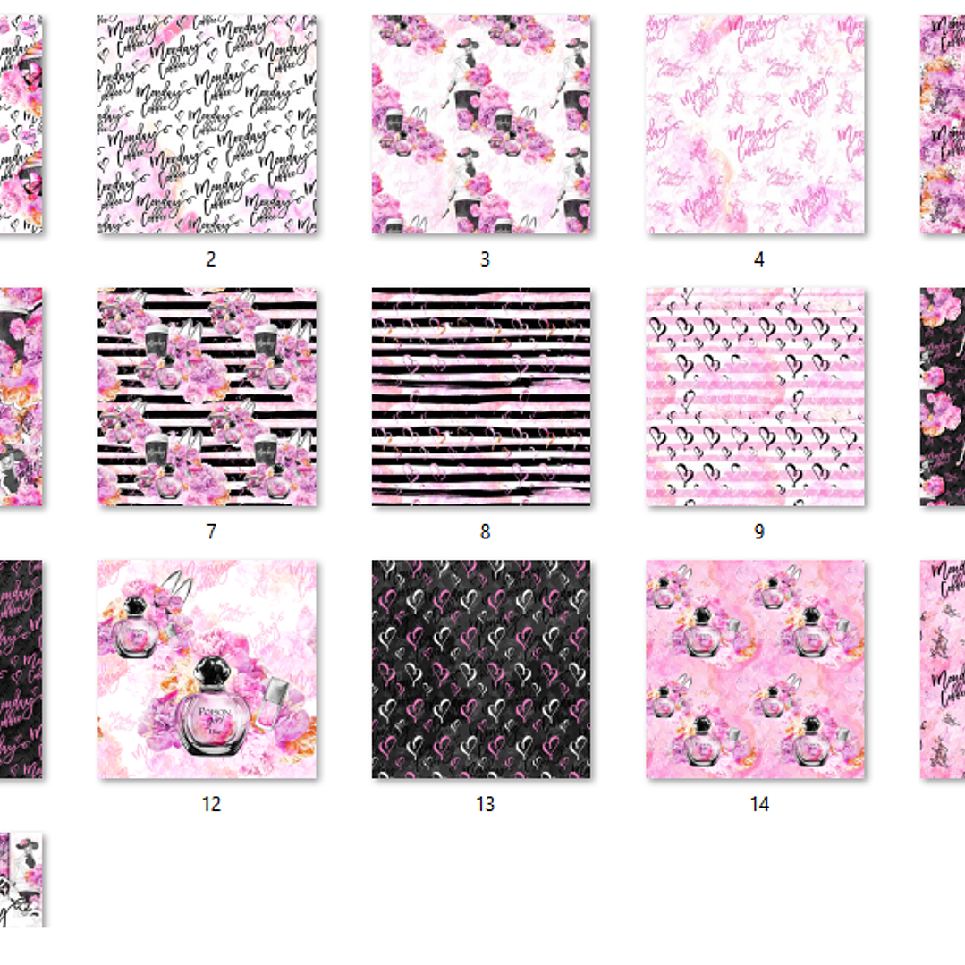 Kit Digital Papéis Café da Tarde  2