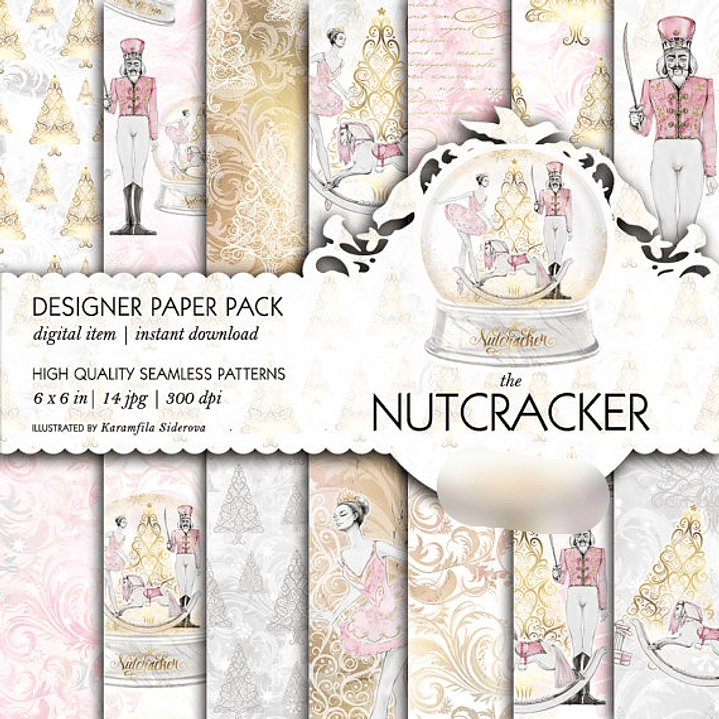 Kit Digital Papéis Quebra-nozes 1