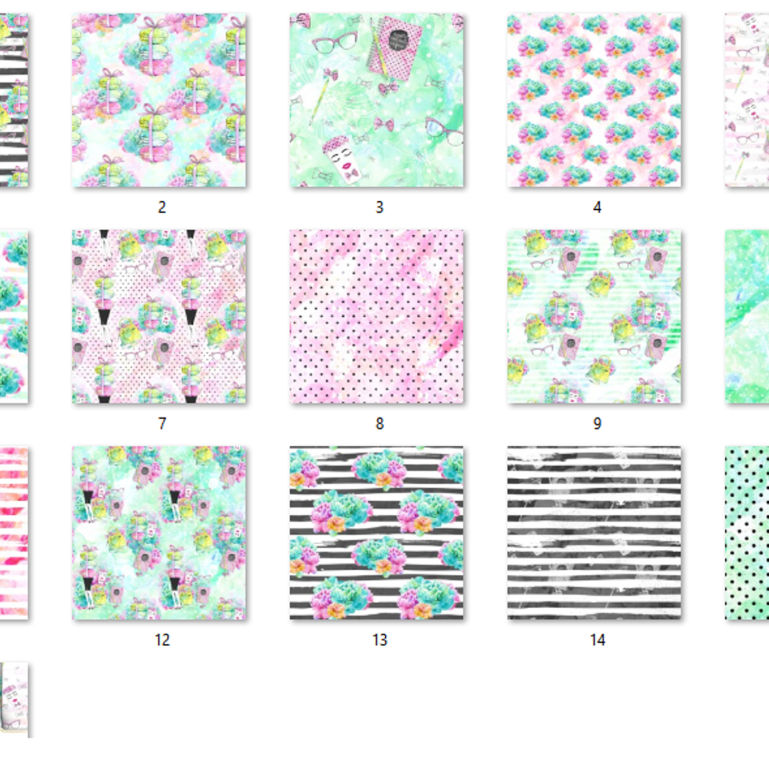 Kit Digital Papéis Office Girl  2