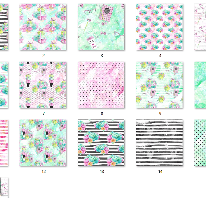 Kit Digital Papéis Office Girl  2