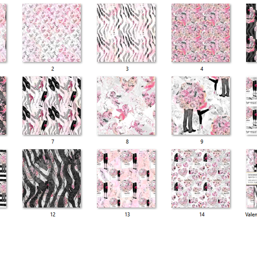 Kit Digital Papéis Dia dos Namorados  2