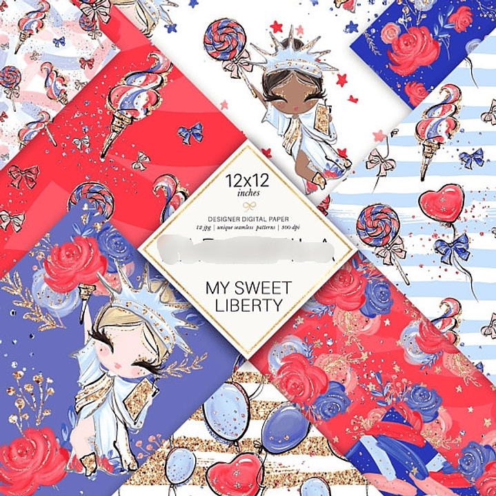 Kit Digital Papéis Minha Doce Liberdade 1
