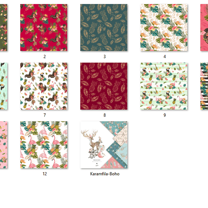 Kit Digital Papéis Tropical  2