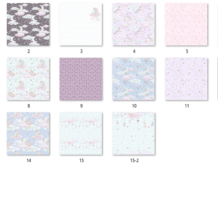 Kit Digital Papéis Unicórnio  2