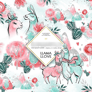 Kit Digital Lhama Love 