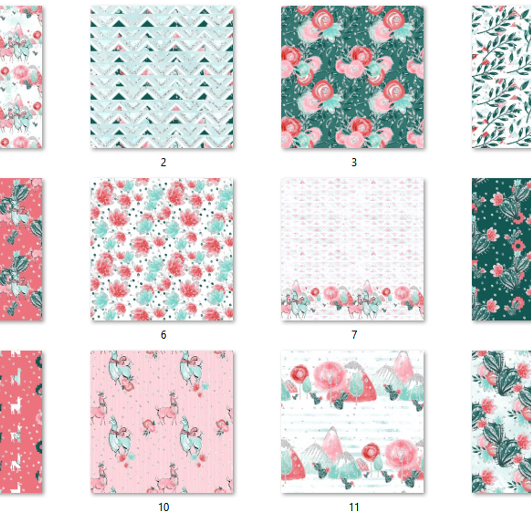 Kit Digital Papéis Lhama Love  2