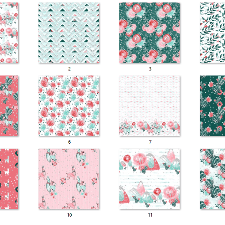 Kit Digital Papéis Lhama Love  2