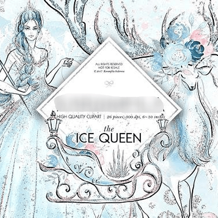 Kit Digital Rainha do Gelo  1