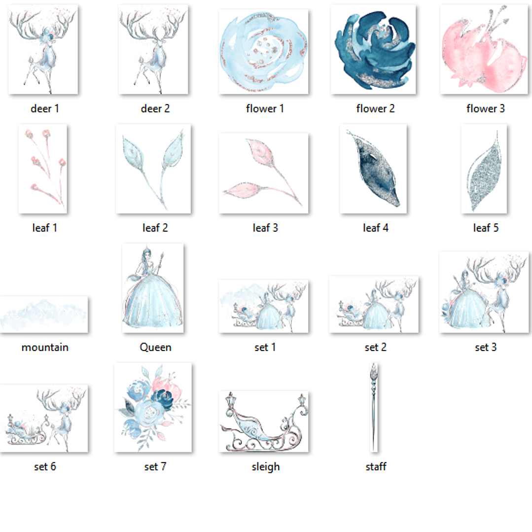 Kit Digital Rainha do Gelo  2