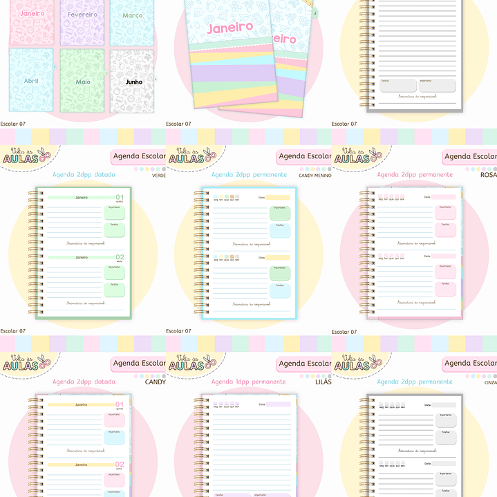 Arquivo Pack Agendas Escolares A5 - 2026  1