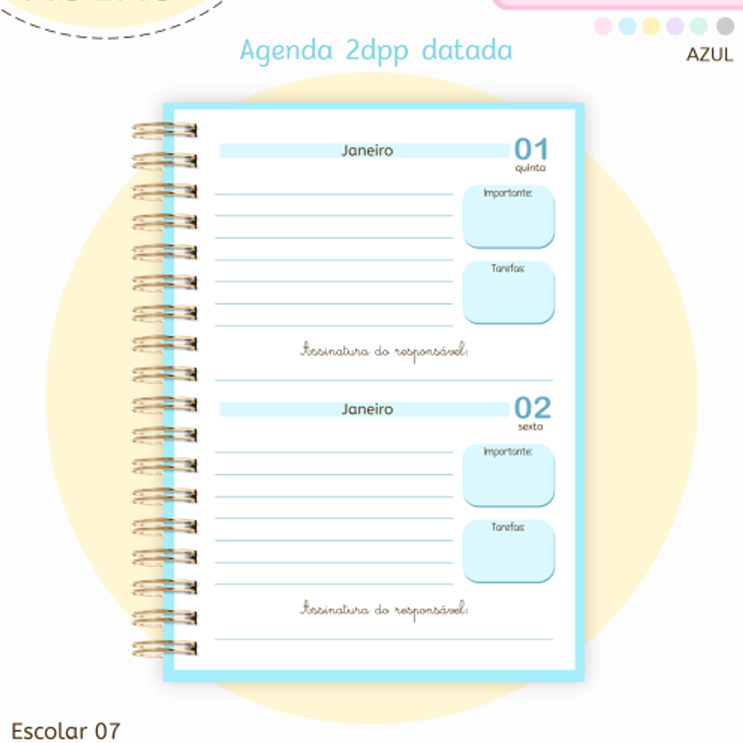 Arquivo Pack Agendas Escolares A5 - 2026  7