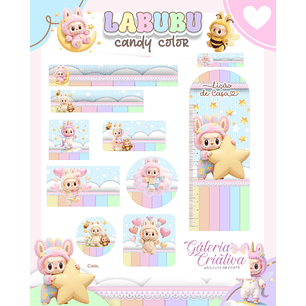 Arquivo Etiqueta Escolar Labubu Candy 