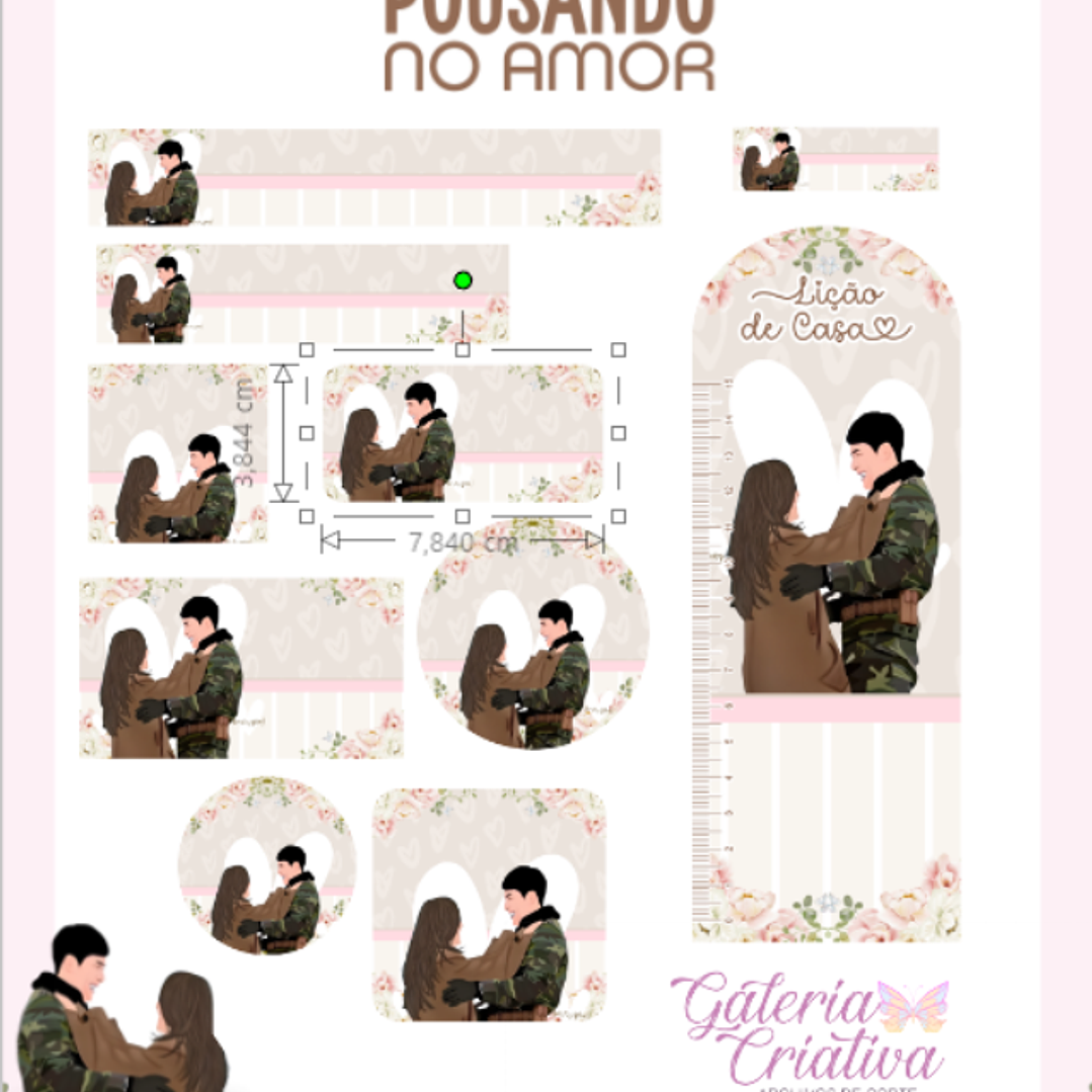 Arquivo Etiqueta Escolar Pousando no Amor  1