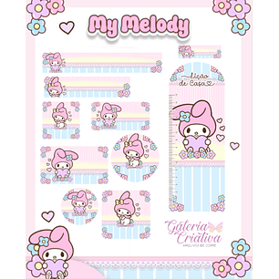 Arquivo Etiqueta Escolar My Melody 