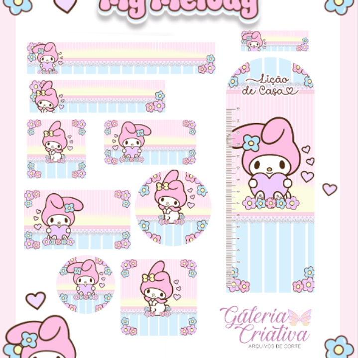 Arquivo Etiqueta Escolar My Melody  1