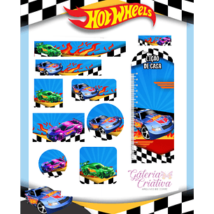 Arquivo Etiqueta Escolar Hotweels 