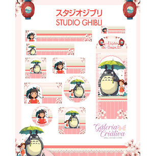 Arquivo Etiqueta Escolar Studio Ghibli 