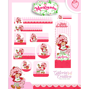 Arquivo Etiqueta Escolar Moranguinho 