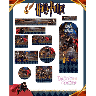 Arquivo Etiqueta Escolar Harry Potter 