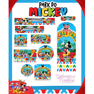 Arquivo Etiqueta Escolar Mickey Park 