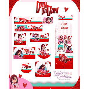 Arquivo Etiqueta Escolar Dandadan 