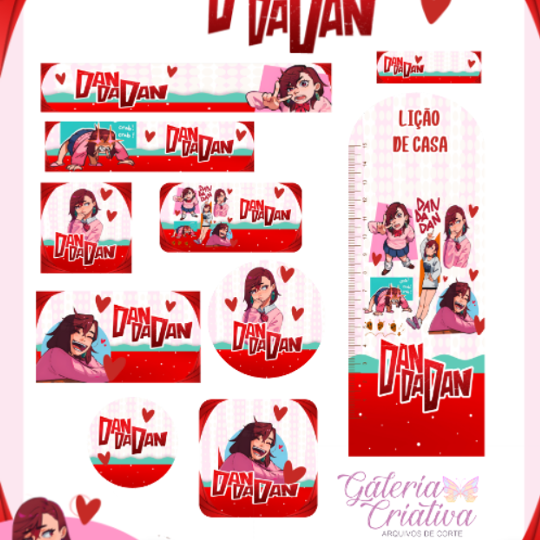 Arquivo Etiqueta Escolar Dandadan  1