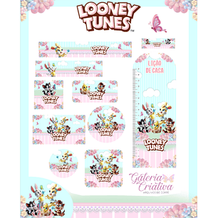 Arquivo Etiqueta Escolar Looney Tunes Baby 