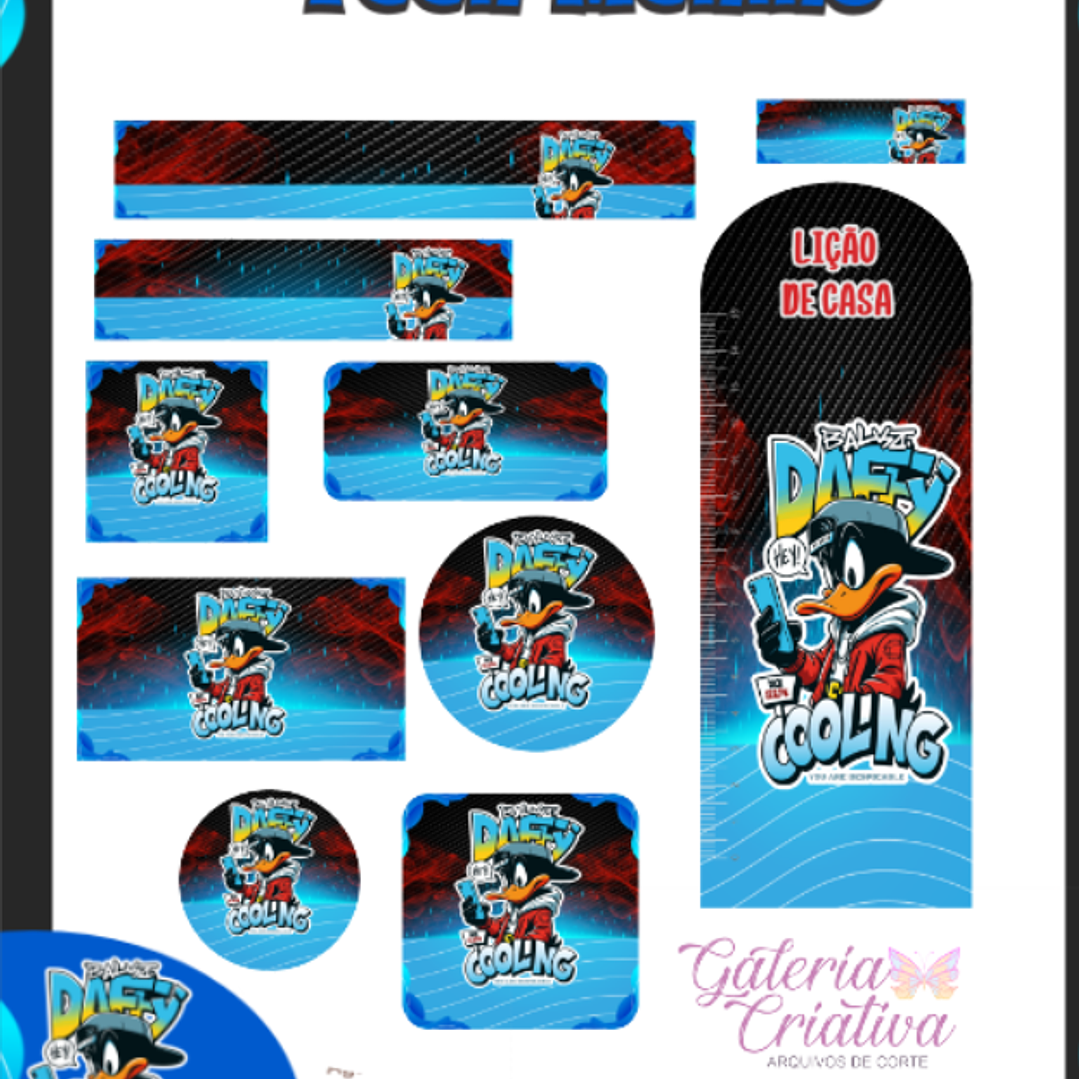 Arquivo Etiqueta Escolar Teen Menino  1